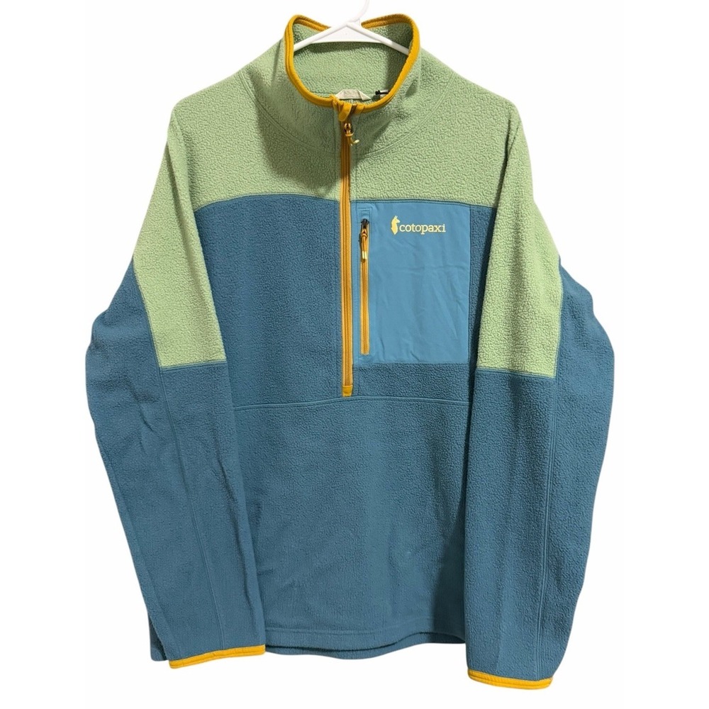 Cotopaxi Abrazo Fleece Half Zip Jumper Jacket Blue Spruce/Aspen Men's Size Large